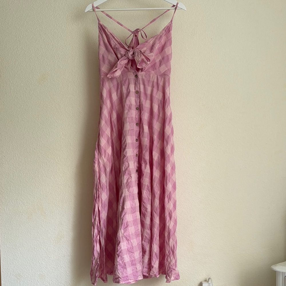 Free People Viva Midi Dress Blush Combo Everly M